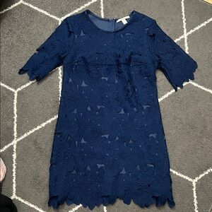 Francesca’s (Miami) Navy Floral structured dress